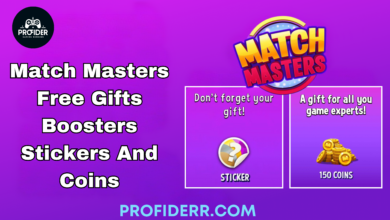 Match Masters Free Gifts, Boosters, Stickers, and Coins